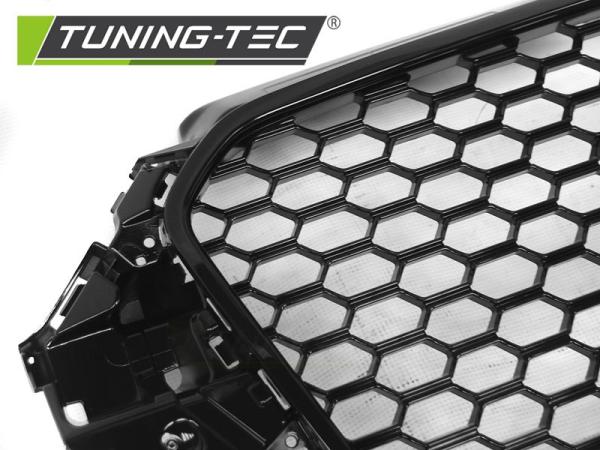 Sportgrill / Kühlergrill für Audi A3 8V 12-16 Hochglanz schwarz in Wabendesign