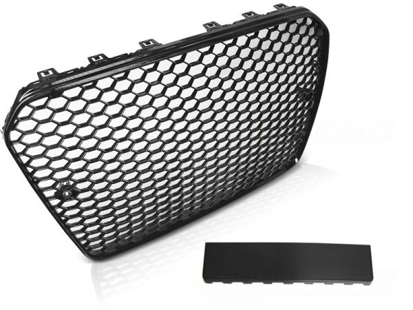 Sportgrill / Kühlergrill für Audi A5 Facelift (8T3) 11-16 Hochglanz schwarz in Wabendesign