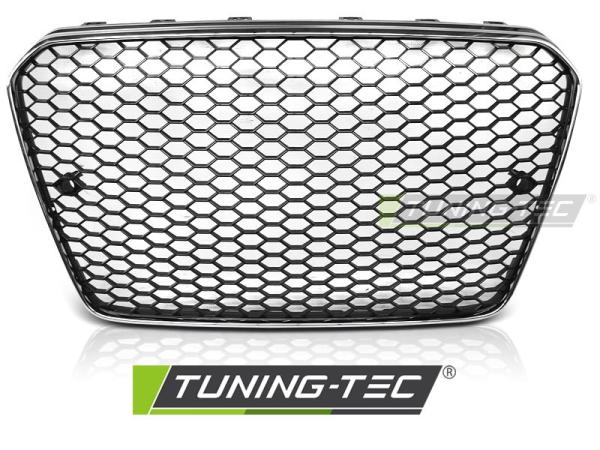 Sportgrill / Kühlergrill für Audi A5 Facelift (8T3) 11-16 chrom/schwarz in Wabendesign