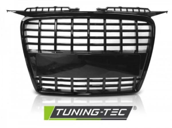 Sportgrill / Kühlergrill kompatibel mit Audi A3 8P 05-08 Hochglanz schwarz