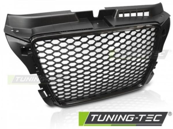 Sportgrill / Kühlergrill kompatibel mit Audi A3 8P Facelift 08-12 Hochglanz schwarz in Wabendesign