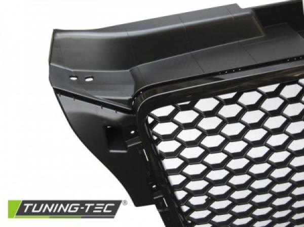 Sportgrill / Kühlergrill kompatibel mit Audi A3 8P Facelift 08-12 Hochglanz schwarz in Wabendesign
