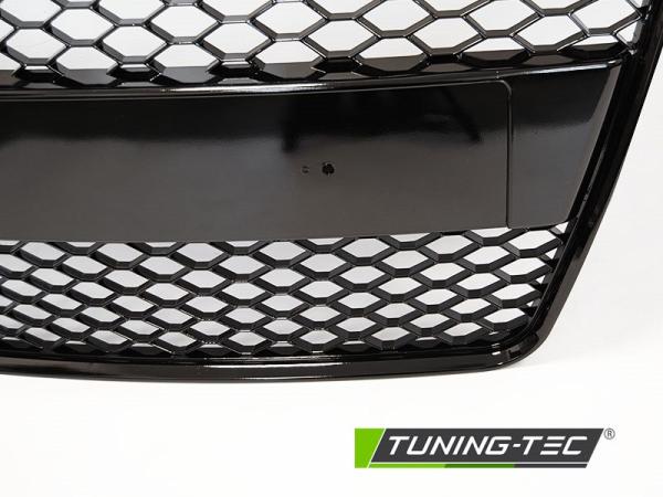 Sportgrill / Kühlergrill für Audi TT 8J Coupe/Roadster 06-14 Hochglanz schwarz in Wabendesign