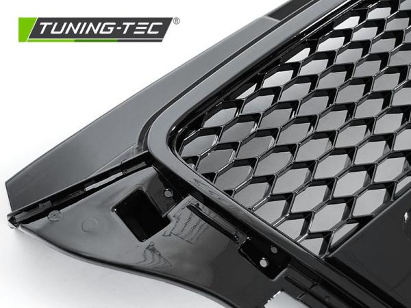 Sportgrill / Kühlergrill für Audi A3 8P Facelift 08-12 Hochglanz schwarz in Wabendesign