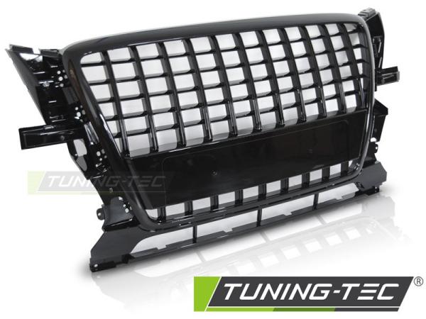 Sportgrill / Kühlergrill für Audi Q5 08-12 schwarz glänzend