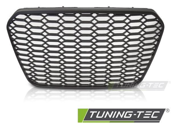 Wabengitter Sportgrill / Kühlergrill für Audi A6 4G (C7) 10-14 matt schwarz