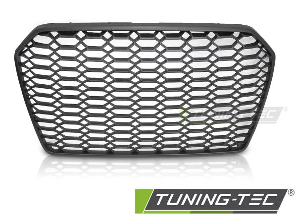 Wabengitter Sportgrill / Kühlergrill für Audi A6 4G (C7) Facelift 14-18 matt schwarz