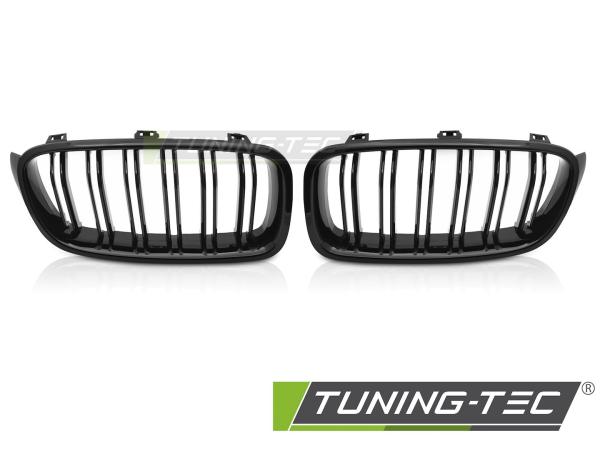 Sportgrill Doppelsteg Nieren für BMW 3er F30/F31 Limousine/Touring 11-18 Hochglanz schwarz