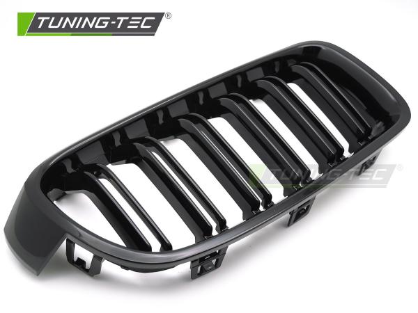 Sportgrill Doppelsteg Nieren für BMW 3er F30/F31 Limousine/Touring 11-18 Hochglanz schwarz