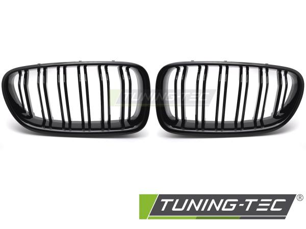 Doppelsteg Sportgrill Nieren für BMW 5er F10/F11 Limousine/Touring 10-16 Hochglanz schwarz