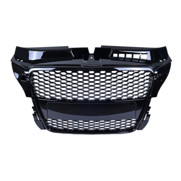 Sportgrill / Kühlergrill für Audi A3 8P Facelift 08-12 Hochglanz Schwarz