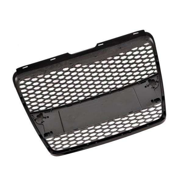 Sportgrill Wabengrill Kühlergrill für Audi A6 4F 04-08 Hochglanz schwarz