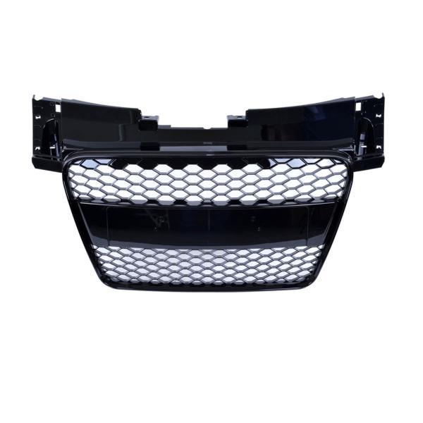 Sportgrill / Kühlergrill für Audi TT 8J Coupe/Roadster 06-14 Hochglanz Schwarz in Wabendesign