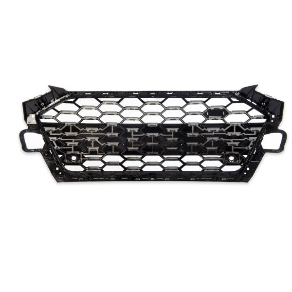 Wabengrill Breit Kühlergrill Schwarz Glanz für Audi A4 B9 Facelift mit S Line