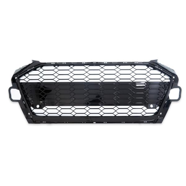 Wabengrill Kühlergrill Schwarz Glanz für Audi A4 B9 Facelift ab 2019 nicht RS4