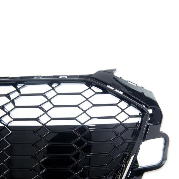 Wabengrill Kühlergrill Schwarz Glanz für Audi A4 B9 Facelift ab 2019 nicht RS4