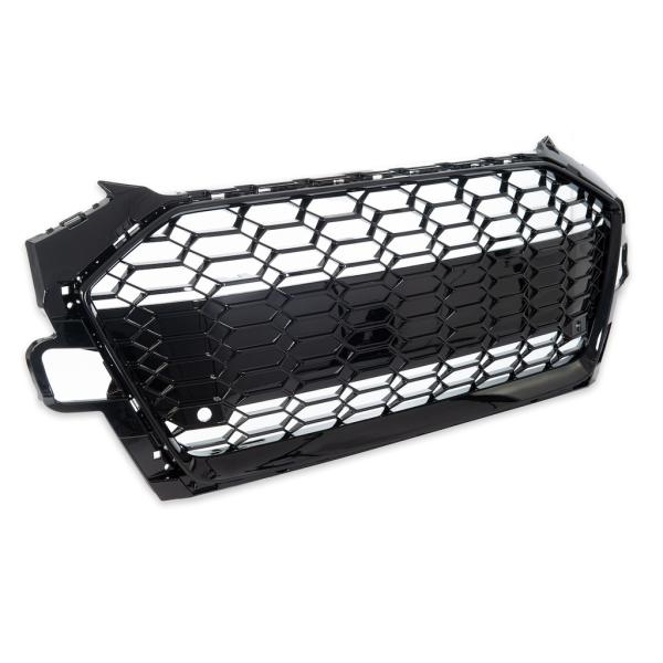 Wabengrill Kühlergrill Schwarz Glanz für Audi A4 B9 Facelift ab 2019 nicht RS4