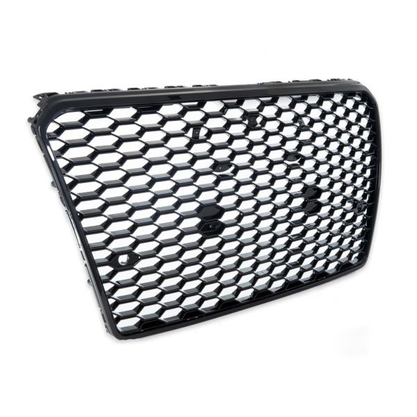 Wabengrill Kühlergrill Schwarz glanz Gitter für Audi A7 C7 2010-2014 kein RS7