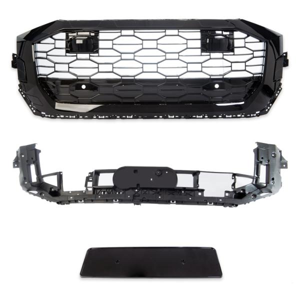 Kühlergrill Waben Grill Sport Schwarz Glanz passt für Audi Q8 4M außer RSQ8