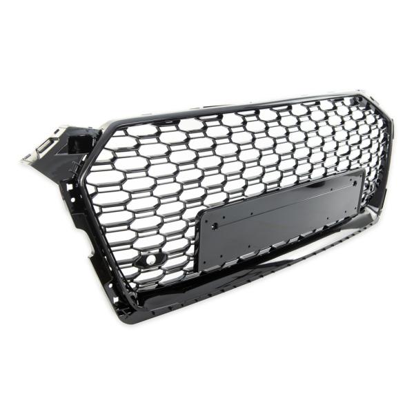 Kühlergrill Wabendesign Grill Schwarz glanz komplett für Audi A5 F5 außer RS5