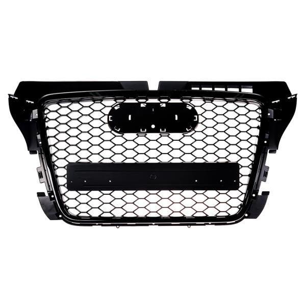 Sportgrill / Kühlergrill für Audi A3 8P Facelift 08-12 Hochglanz Schwarz