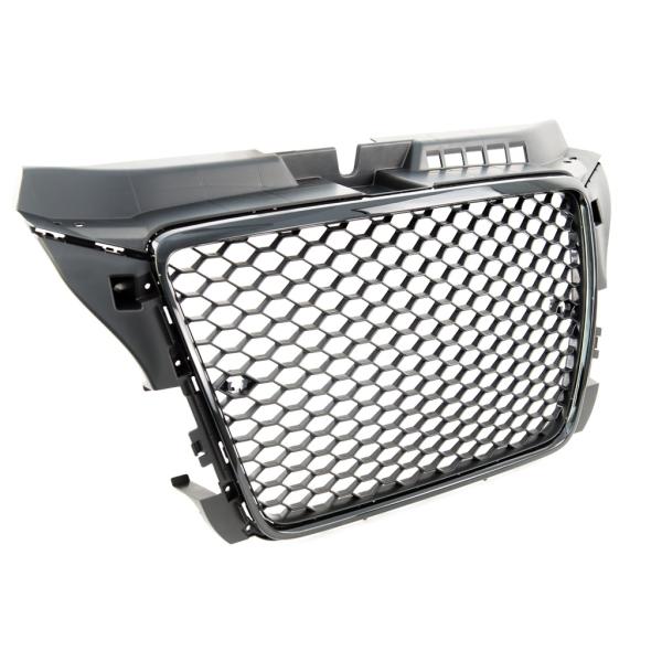 Kühlergrill Wabengrill Schwarz Glanz passt für Audi A3 8P Facelift 08-13