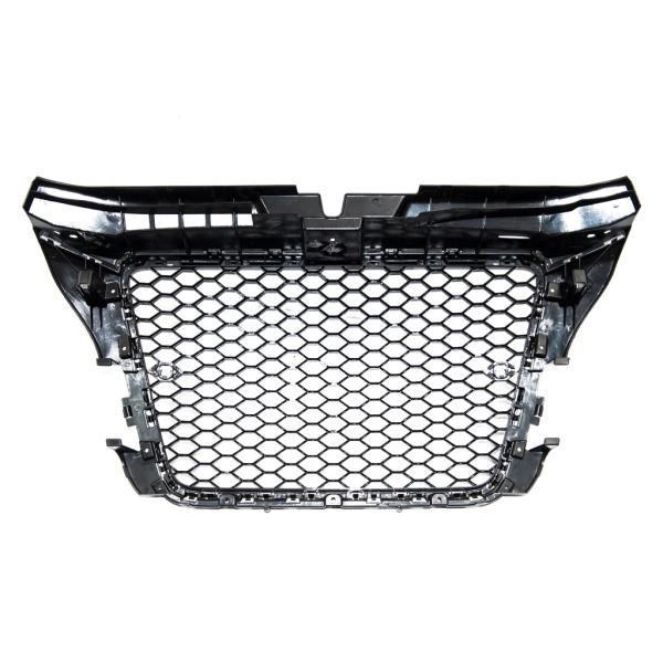 Kühlergrill Wabendesign Grill Schwarz glanz komplett für Audi A5 F5 außer RS5