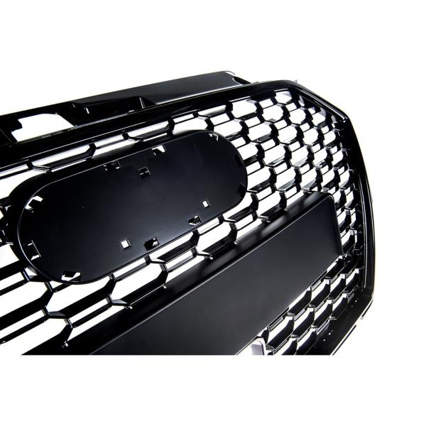Kühlergrill Wabengrill PDC Schwarz Glanz passt für Audi A3 8V Facelift ohne RS3