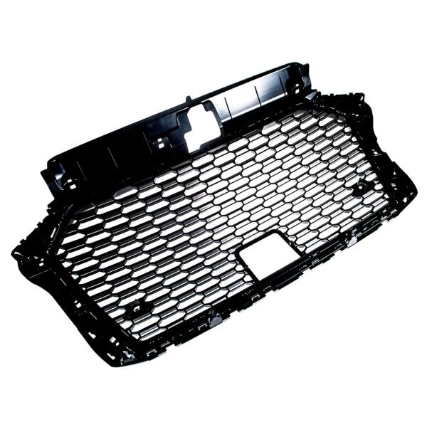 Kühlergrill Wabengrill PDC Schwarz Glanz passt für Audi A3 8V Facelift ohne RS3