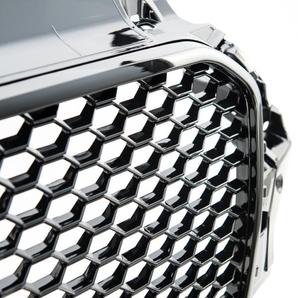 Sport Kühlergrill Wabengrill Schwarz glanz passt für Audi A3 8V kein RS3 Quattro