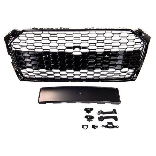 Kühlergrill Grill Wabendesign hochglanz Schwarz passt für Audi A5 F5 kein S5 RS5