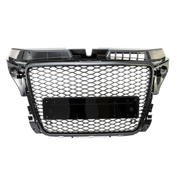 Kühlergrill Waben für PDC Schwarz Glanz für Audi A3 8P Facelift 08-13 nicht RS3
