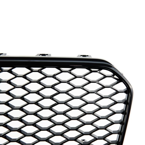 Sport Kühlergrill Grill ohne Emblem Schwarz glanz für Audi A5 B8 8