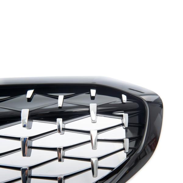 Diamant Wabengrill Kühlergril Schwarz Glanz Chrom Sport für BMW 3er G20 G21