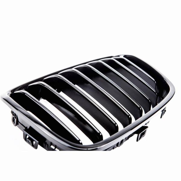 Set Performance Kühlergrill für BMW 1er F20 F21 Bj 11-15 passend Schwarz Glanz