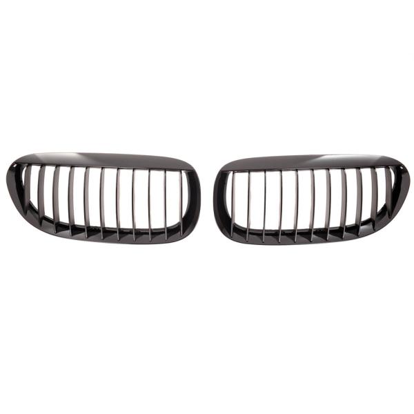 Set Kühlergrill Grill Schwarz glanz Performance für BMW 6er E63 E64 ab 2003-2010