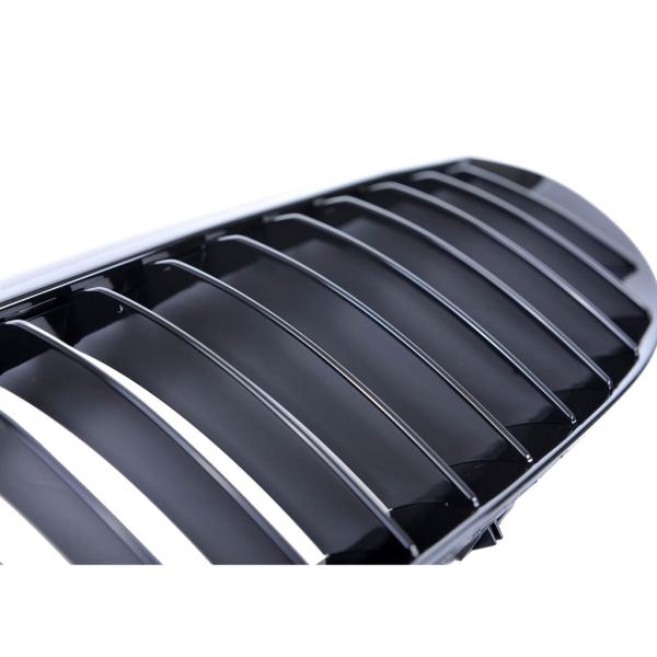 Set Kühlergrill Grill Schwarz glanz Performance für BMW 6er E63 E64 ab 2003-2010