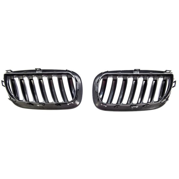 Kühlergrill / Sportgrill für BMW X3 E83 03-06 schwarz glanz