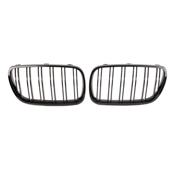 Kühlergrill SET Schwarz Hochglanz Doppelsteg passend für BMW X3 E83 LCI 06-11