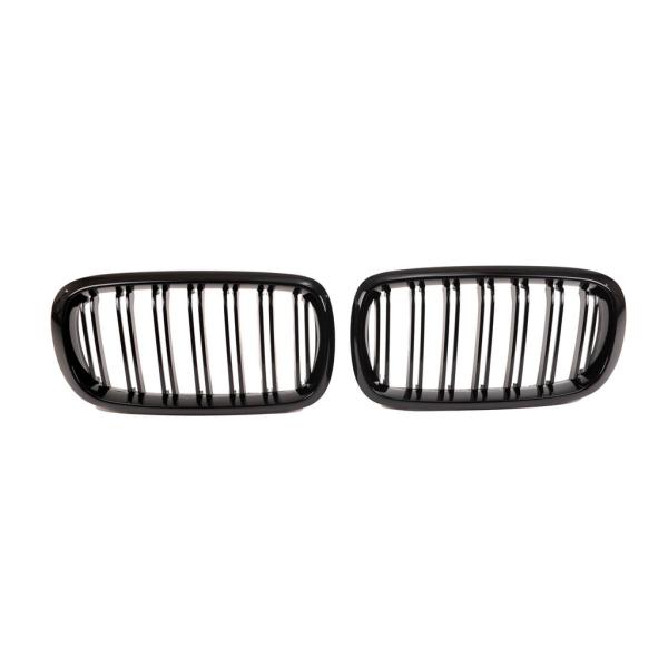 Kühlergrill Frontgrill für BMW X5 F15 / X6 F16 13-17 Doppelsteg Schwarz Glanz