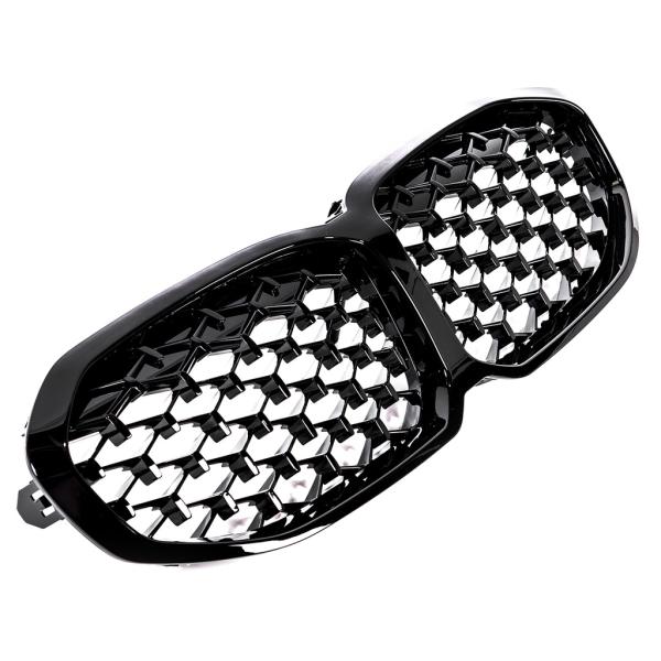 Sportgrill Kühlergrill für BMW 1er F40 ab2019 Diamond Hochglanz schwarz