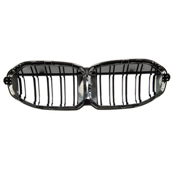 Sport Doppelsteg Kühlergrill hochglanz schwarz lackiert für alle BMW 1er F40