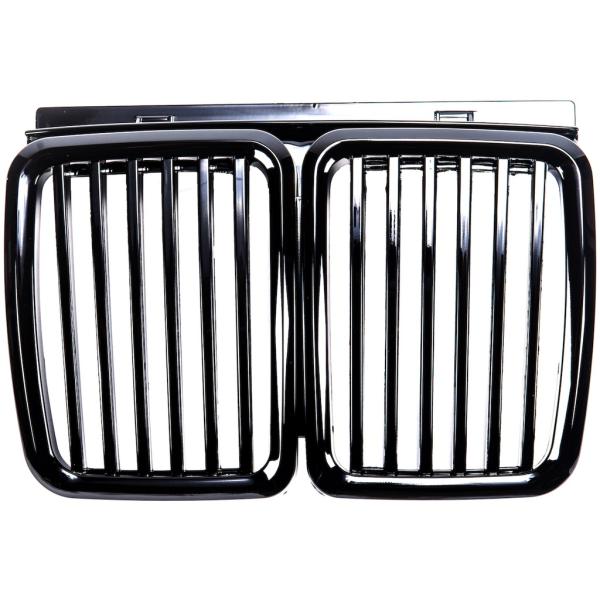 Satz Sport Kühlergrill für BMW 3er E30 passend in hochglanz Schwarz alle Modelle