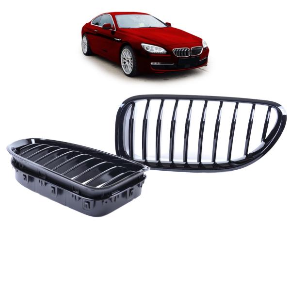 Kühlergrill Schwarz hochglanz passend für BMW 6er F12 F13 F06 Sport-Performance