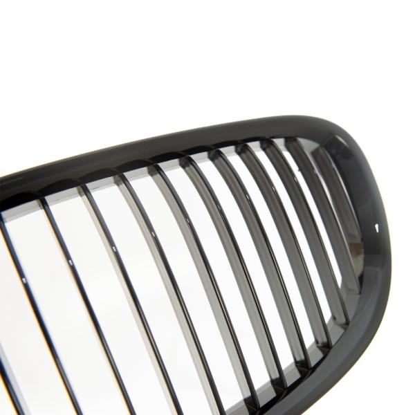 Sportgrill Kühlergrill Single für BMW 7er F01/ F02/ F03/ F04 08-15 Hochglanz schwarz