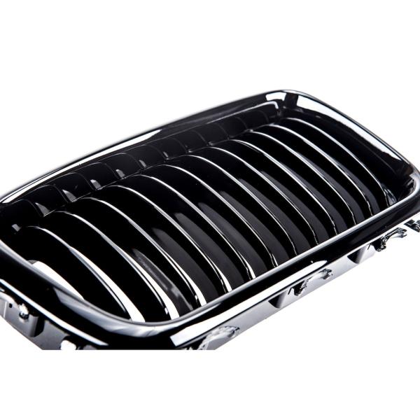 Set Kühlergrill Schwarz GLANZ Performance passt für BMW 7er E38 94-02