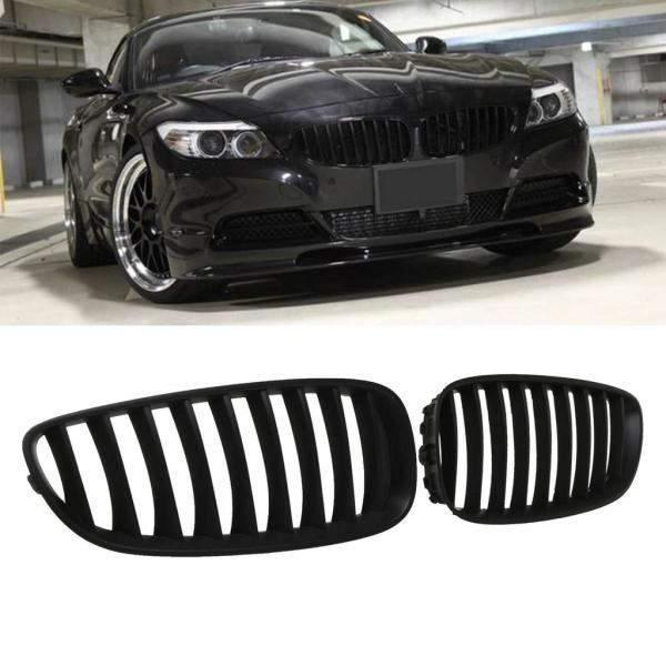 Kühlergrill / Sportgrill Single für BMW Z4 E89 schwarz glanz