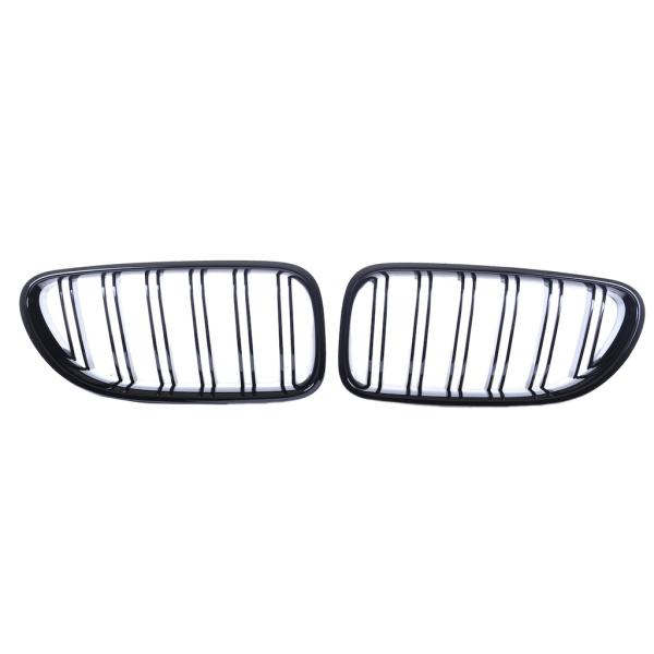 Sportgrill Kühlergrill Doppelsteg für BMW 6er F12 / F13 11-18 Hochglanz schwarz