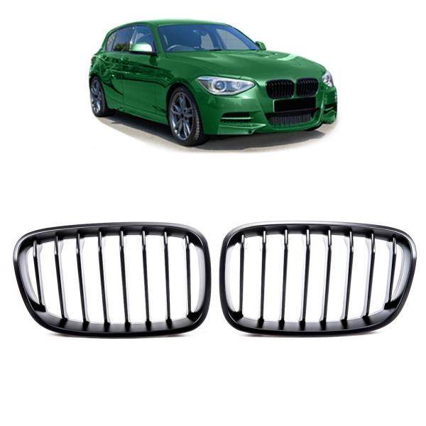 SET Performance Kühlergrill Grill Schwarz Matt für BMW 1er F20 F21 2011-2015