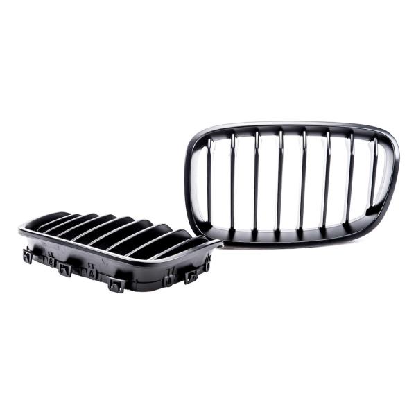 SET Performance Kühlergrill Grill Schwarz Matt für BMW 1er F20 F21 2011-2015